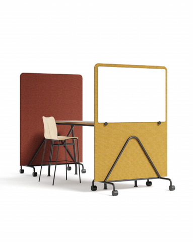 Acoustic board on wheels Acoustic Dividers Modular Office Floor Partitions