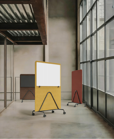 Acoustic board on wheels Acoustic Dividers Modular Office Floor Partitions
