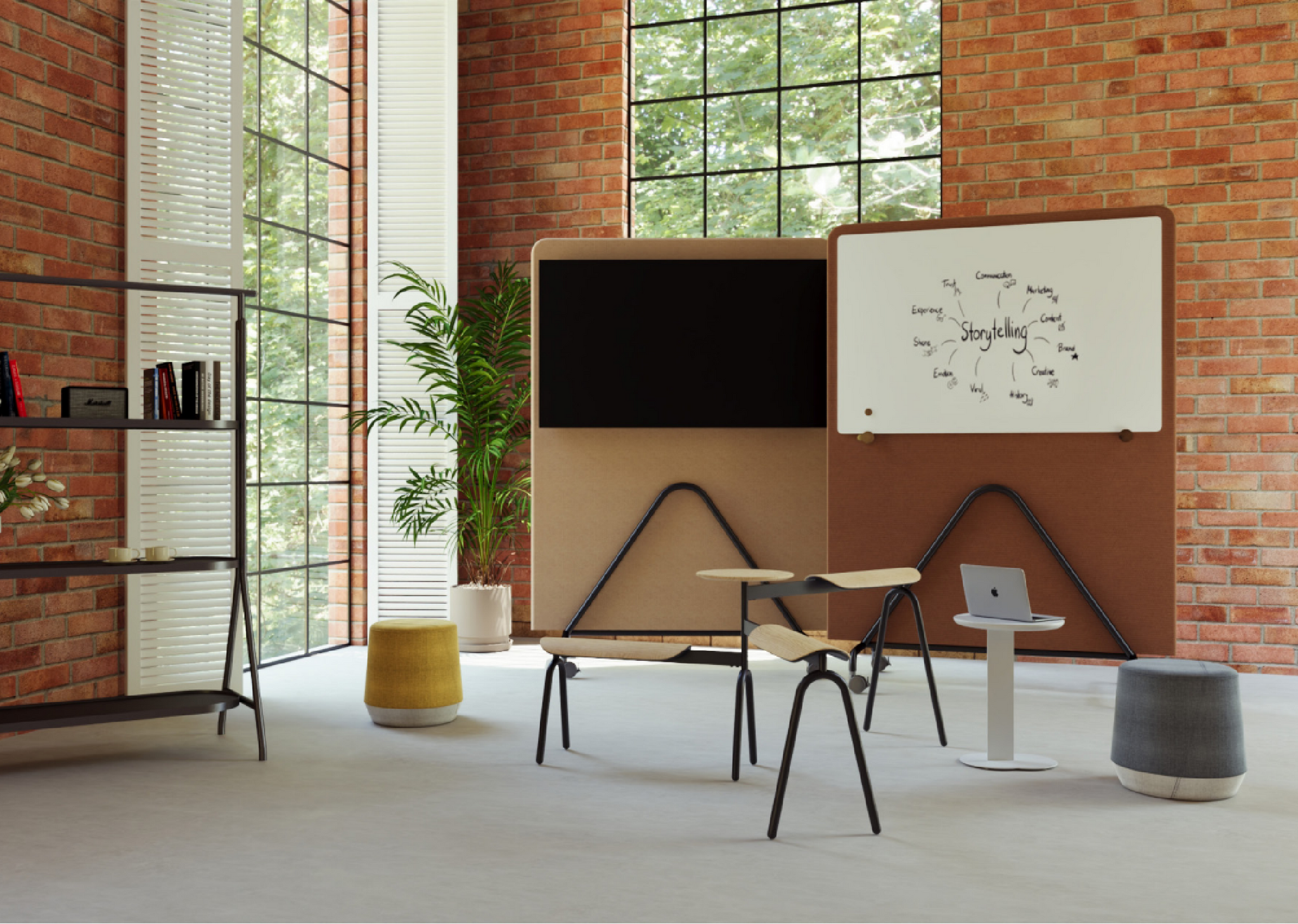 Acoustic board on wheels Acoustic Dividers Modular Office Floor Partitions