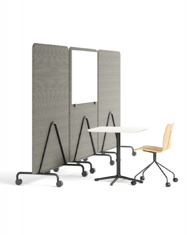 Acoustic board on wheels Acoustic Dividers Modular Office Floor Partitions
