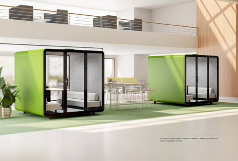 Office Phone Booth Smart Soundproof Office Pod  Pro-type Meeting Pods for 8-10 Persons Conference Room