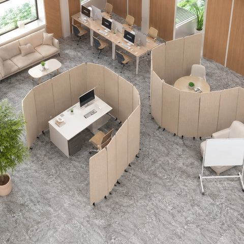 Freestanding Acoustic Room Divider Flexible Office Partition Wall Panel