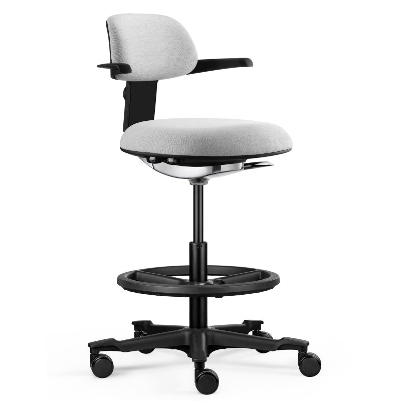 Soft Cushioned Office Chair with Back Support & Swivel Casters – Ergonomic Rolling Work Chair