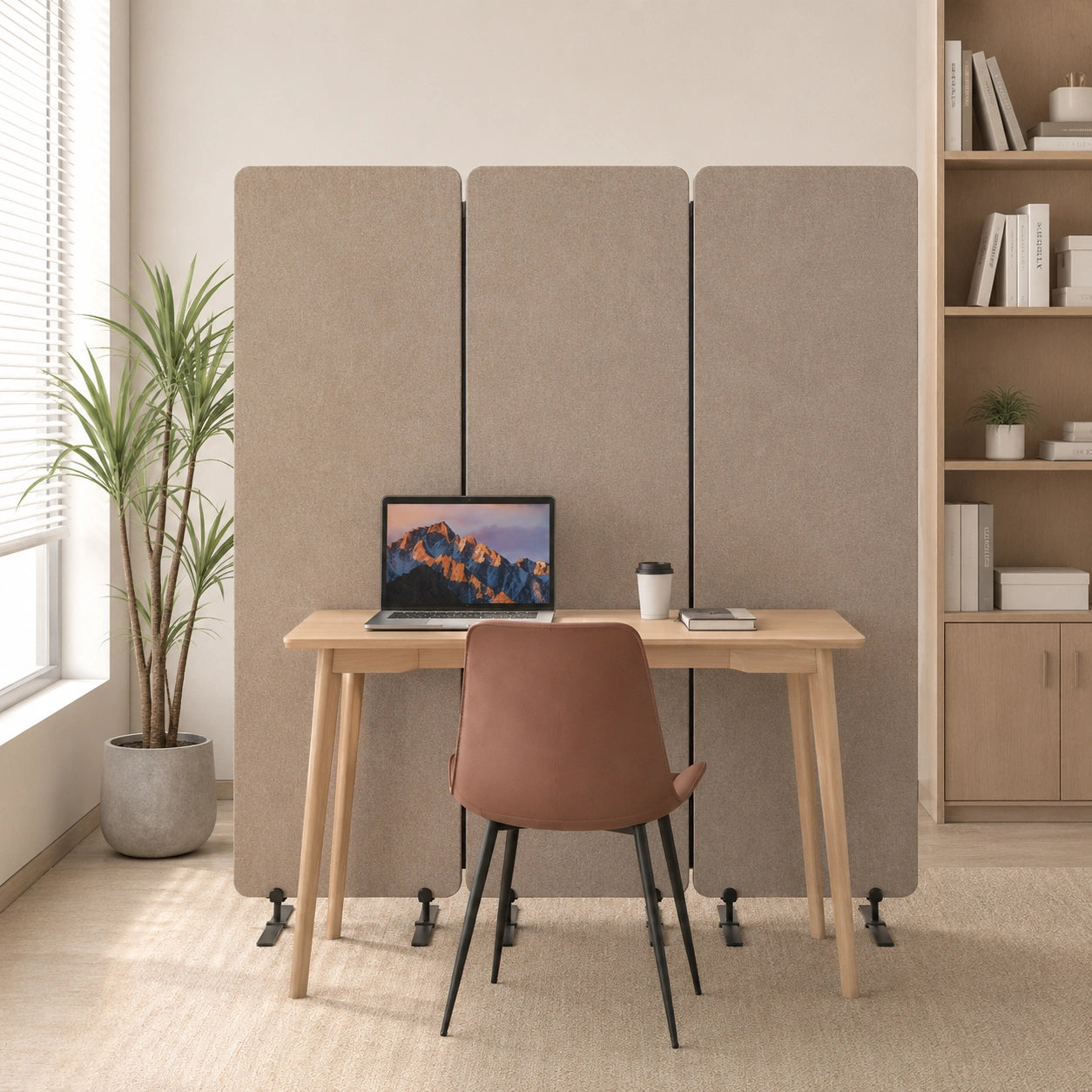 Freestanding Acoustic Room Divider Flexible Office Partition Wall Panel