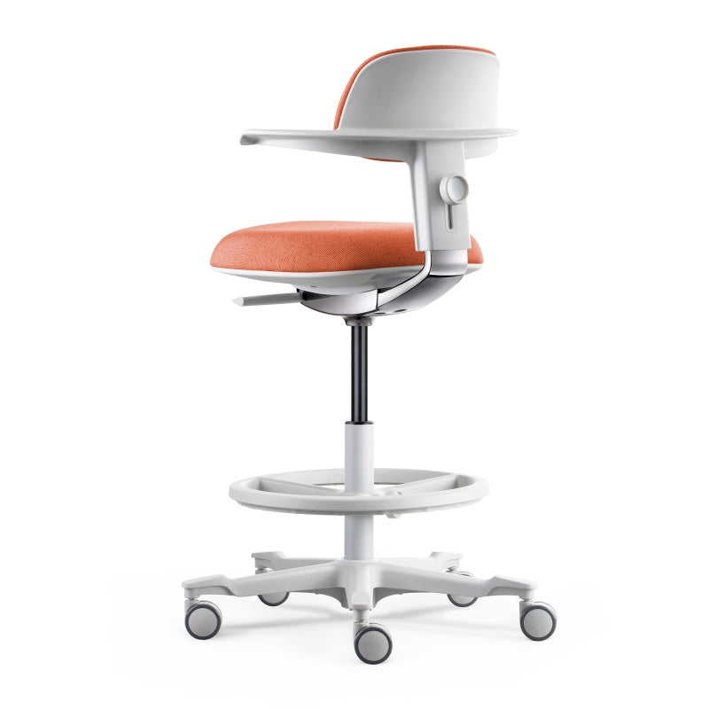 Soft Cushioned Office Chair with Back Support & Swivel Casters – Ergonomic Rolling Work Chair