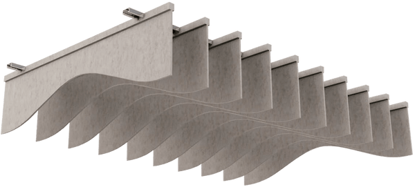 Flame retardant PET acoustic panel