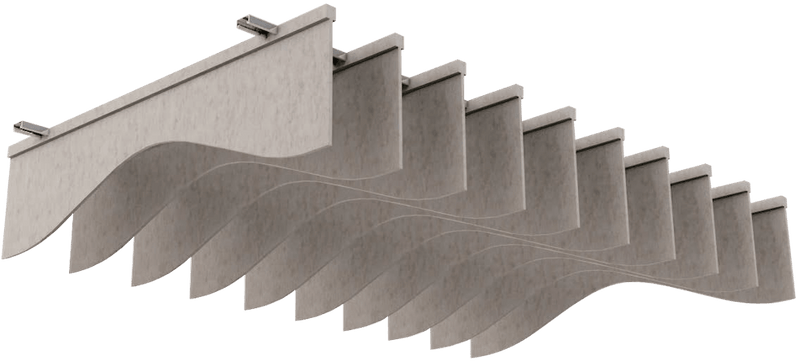 Flame retardant PET acoustic panel