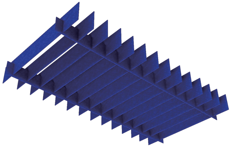 Flame retardant PET acoustic panel