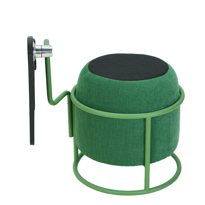 Foldable and Stackable Padded Chair with Swivel Tabletop for Office
