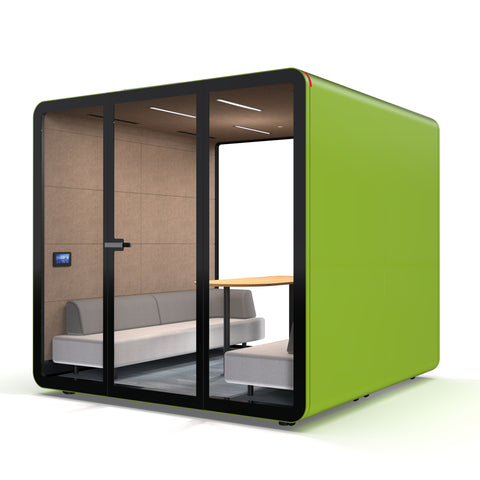 Green TFT Smart Four-person Meeting Pod Right Side View