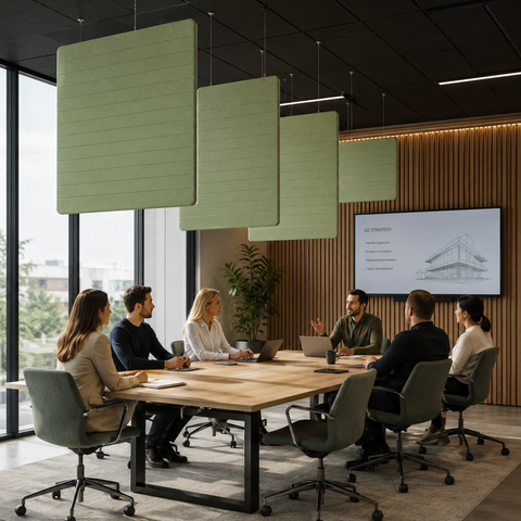 Suspended Soundproofing Ceiling Baffle – Commercial Noise Reduction Panels