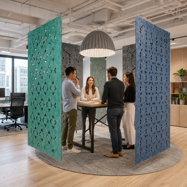 Hanging Type Multiple Colors Optional Acoustical Privacy Screen Office Separator