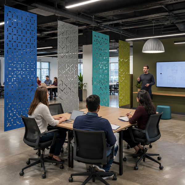 Hanging Acoustical Office Partition