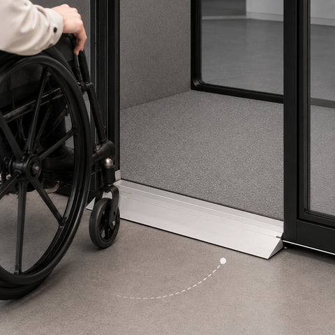ADA Compliant Soundproof Office Pod For 4 Persons Wheelchair Inclusive Meeting Booth
