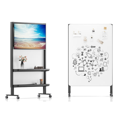 Mobile Bookshelf Magic Wall on wheels Acoustic Dividers Modular Office Floor Partitions