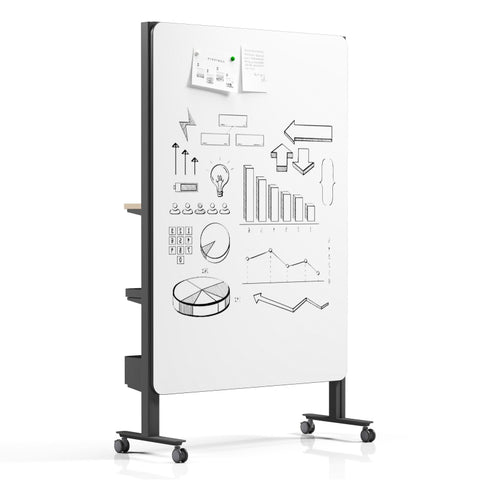 Mobile Bookshelf Magic Wall on wheels Acoustic Dividers Modular Office Floor Partitions
