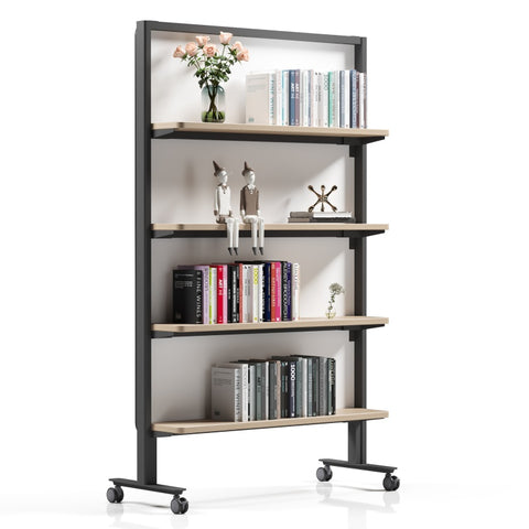 Mobile Bookshelf Magic Wall on wheels Acoustic Dividers Modular Office Floor Partitions