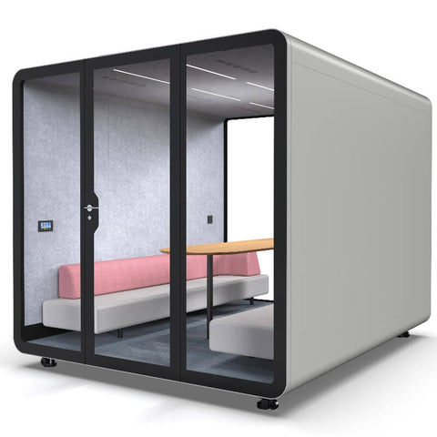 Office Phone Booth Smart Soundproof Office Pod  Pro-type Meeting Pods for 8-10 Persons Conference Room