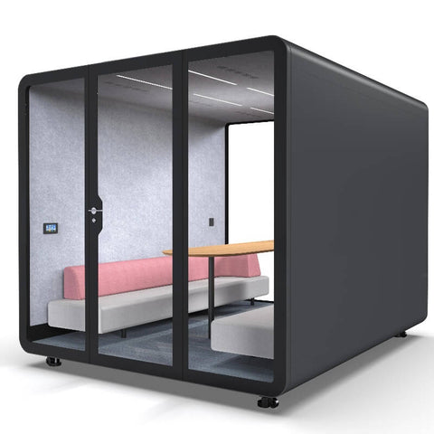 Office Phone Booth Smart Soundproof Office Pod  Pro-type Meeting Pods for 8-10 Persons Conference Room