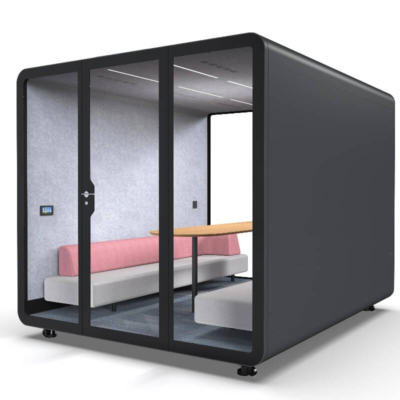 Office Phone Booth Smart Soundproof Office Pod  Pro-type Meeting Pods for 8-10 Persons Conference Room