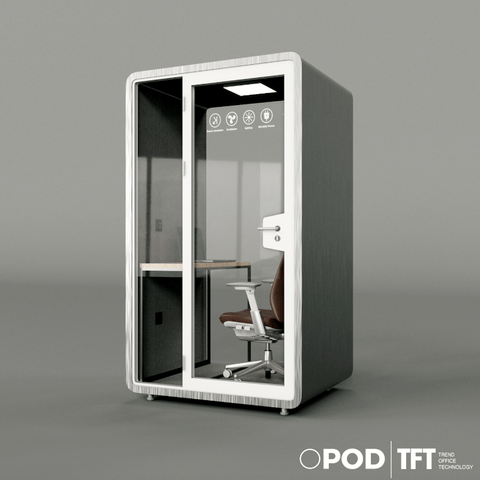 TFT Office Phone Booth,Economical Smart Office Pod  For 1-2 Person Use With Desk