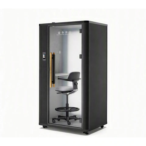 QPOD-S2 Pro Soundproof Office Phone Booth Portable Pod With PDLC Privacy Glass