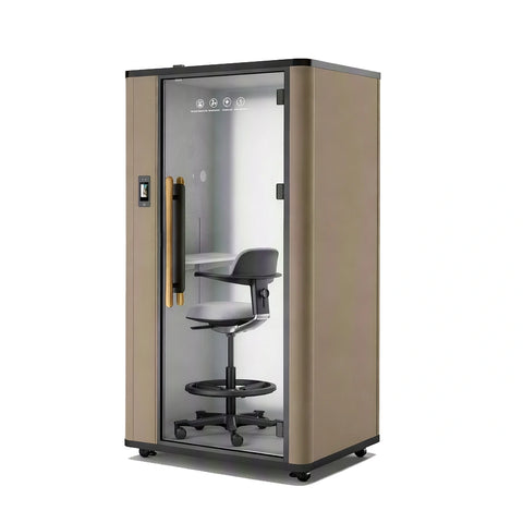 QPOD-S2 Pro Soundproof Office Phone Booth Portable Pod With PDLC Privacy Glass