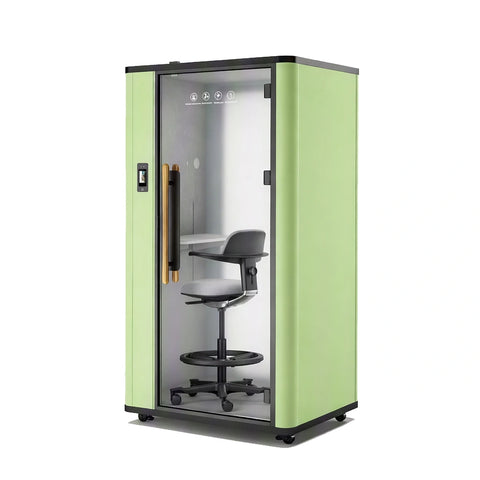 QPOD-S2 Pro Soundproof Office Phone Booth Portable Pod With PDLC Privacy Glass