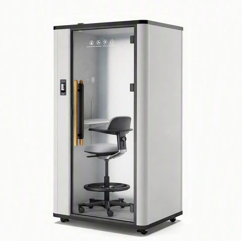 QPOD-S2 Pro Soundproof Office Phone Booth Portable Pod With PDLC Privacy Glass