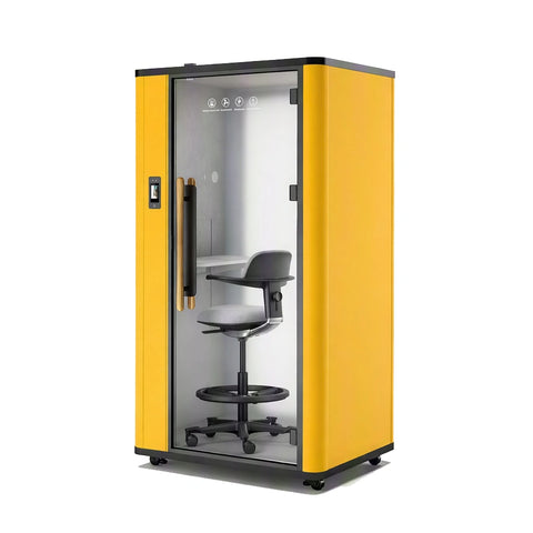 QPOD-S2 Pro Soundproof Office Phone Booth Portable Pod With PDLC Privacy Glass