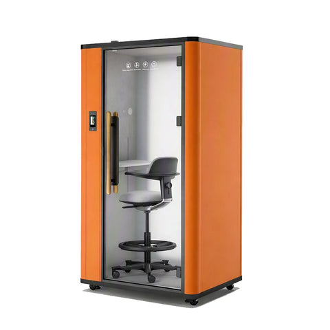 QPOD-S2 Pro Soundproof Office Phone Booth Portable Pod With PDLC Privacy Glass