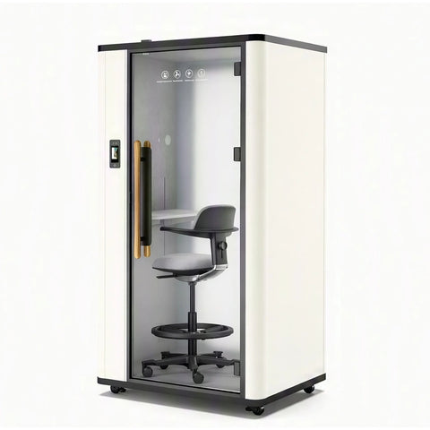 QPOD-S2 Pro Soundproof Office Phone Booth Portable Pod With PDLC Privacy Glass