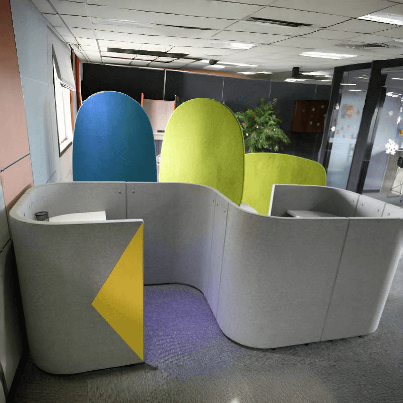 S Shape Office Partition - TFT Office Trend