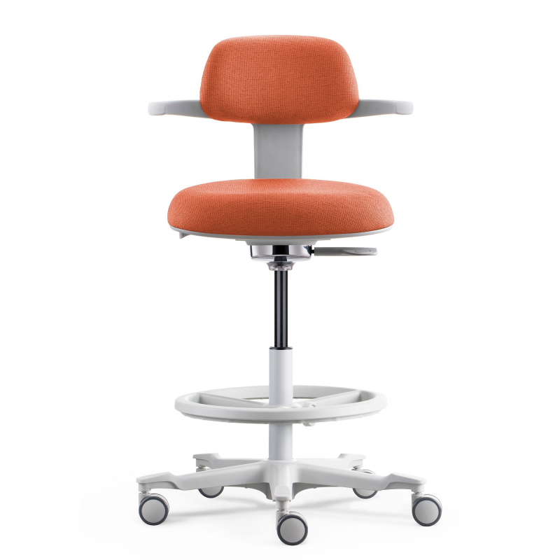 Soft Cushioned Office Chair with Back Support & Swivel Casters – Ergonomic Rolling Work Chair