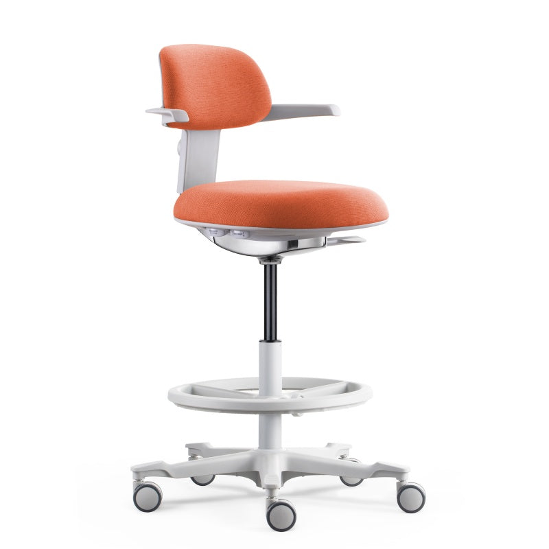 Soft Cushioned Office Chair with Back Support & Swivel Casters