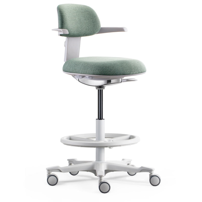 Soft Cushioned Office Chair with Back Support & Swivel Casters – Ergonomic Rolling Work Chair