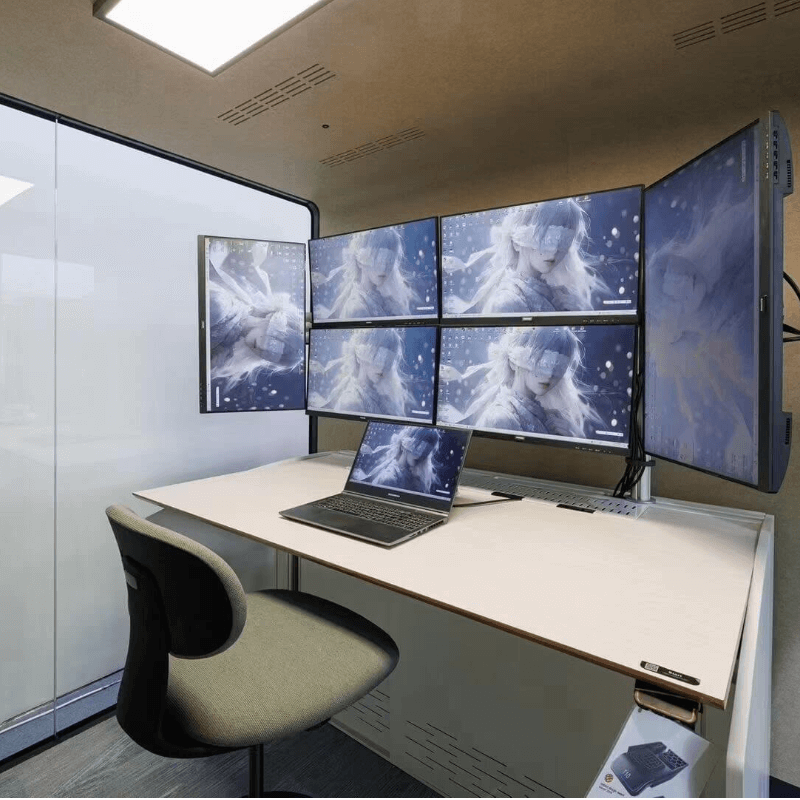 TFT Office Phone Booth,  Pro-type Office Meeting Pod For 6 Persons
