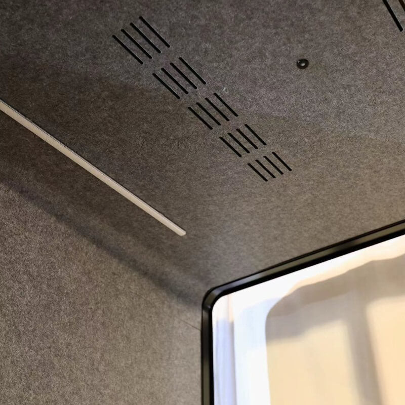 TFT Office Phone Booth, Pro Type 1 Person Bigger Size Zoom Meeting Booth With Standing Desk