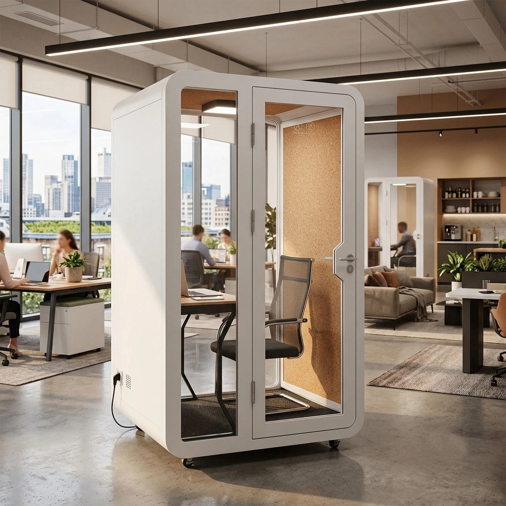 TFT Economical 1-2 Person Use Bigger Size Phone Booth With Desk