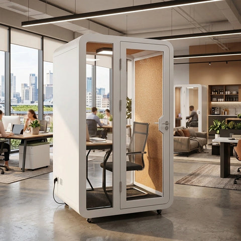 TFT Economical 1-2 Person Use Bigger Size Phone Booth With Desk
