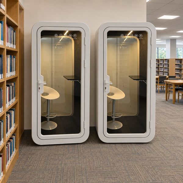 180kg Lightweight Library Study Pod – Fully Assembled & Plug-and-Play Soundproof Phone Booth