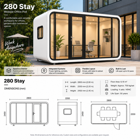 OPOD280 Stay | Prefab Guest Room & Modular Living Pod