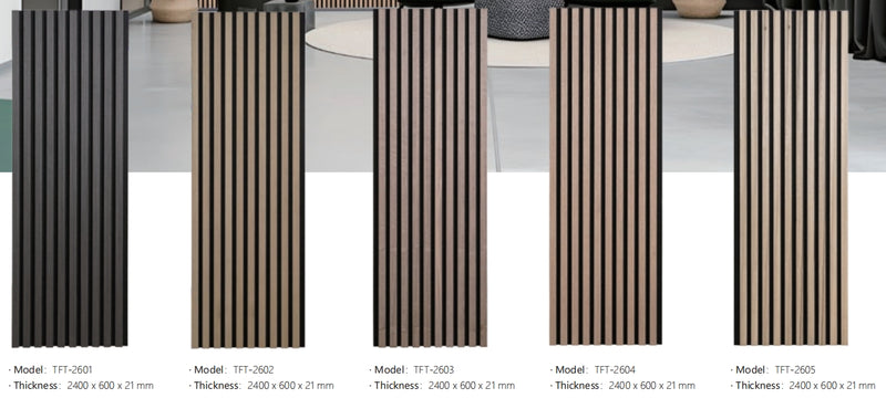 Acoustic High-density MDF and PET Slat Wall Panels Design