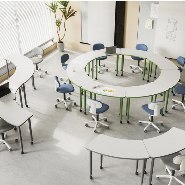 TOPC Mobile Training Tables Modular Office Furniture For Training Room