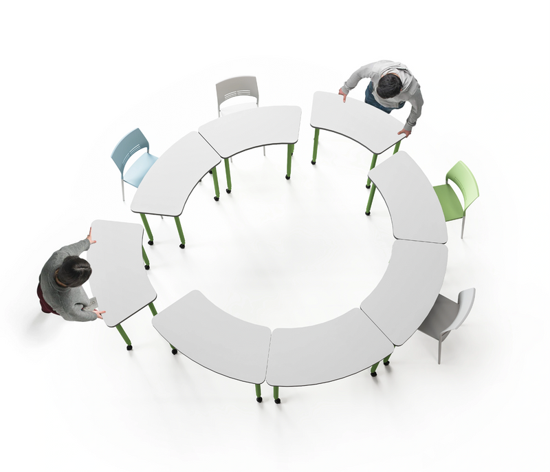 TOPC Mobile Training Tables Modular Office Furniture For Training Room