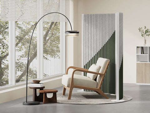 Movable Flexible PET Acoustic Dividers Modular Office Floor Partitions