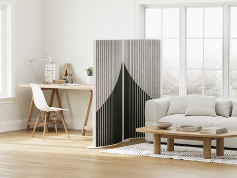 Movable Flexible PET Acoustic Dividers Modular Office Floor Partitions