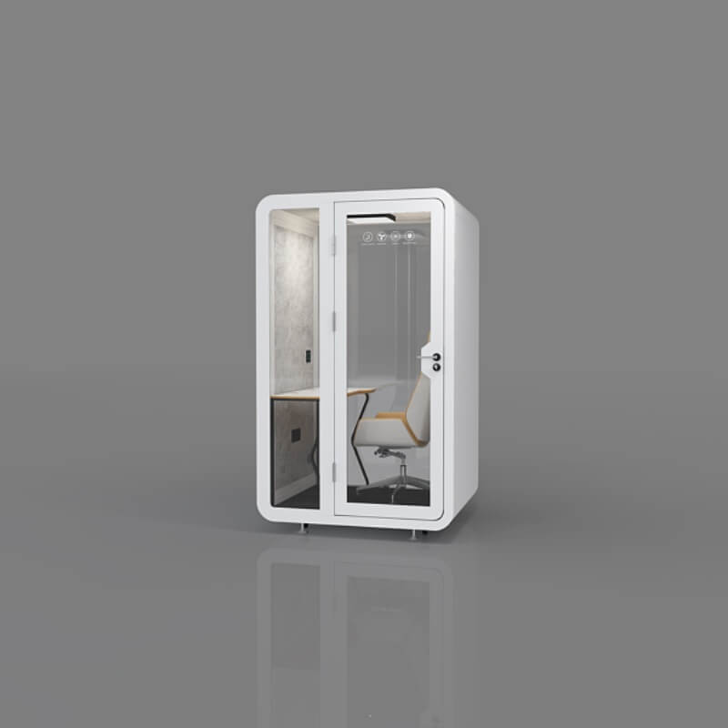 TFT Office Phone Booth,Economical 1-2 Person Use Bigger Size Work Pod With Desk