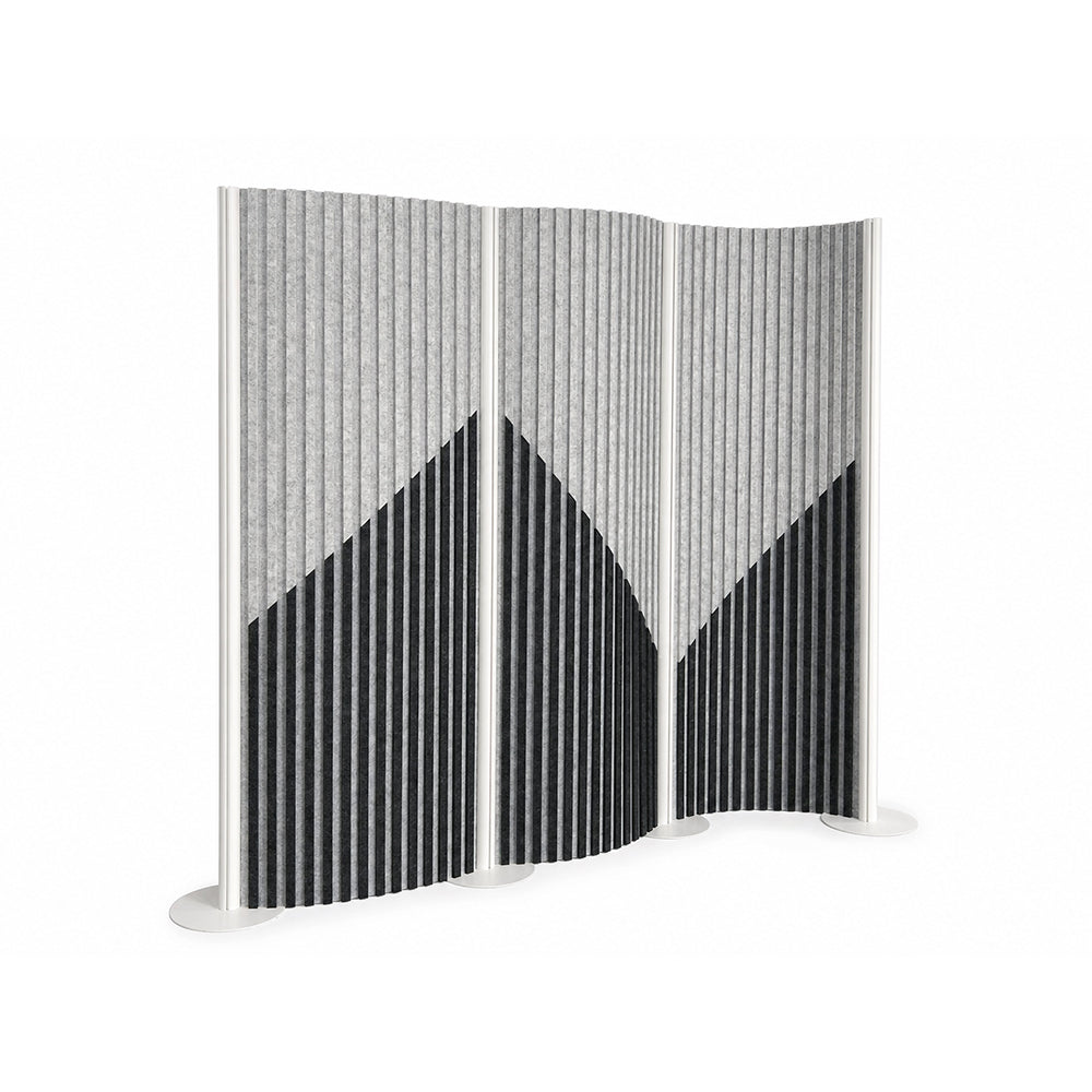 Movable & Flexible PET Acoustic Dividers Modular Office Floor Partitions