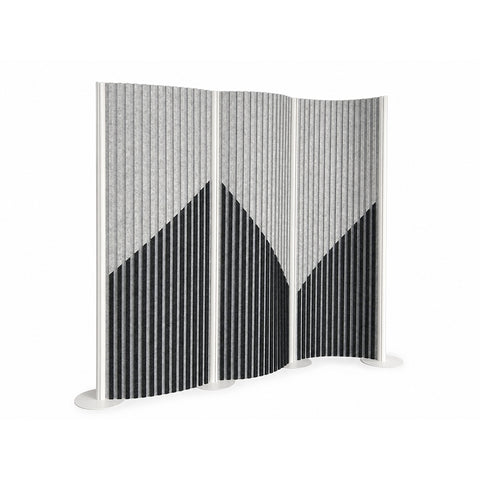 Movable Flexible PET Acoustic Dividers Modular Office Floor Partitions